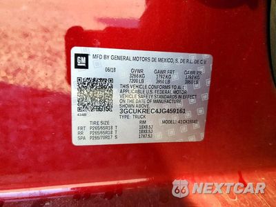 Zdjęcie 12 z 12 samochodu: 2018 CHEVROLET SILVERADO K1500 LT VIN:3GCUKREC4JG459161 - miniatura