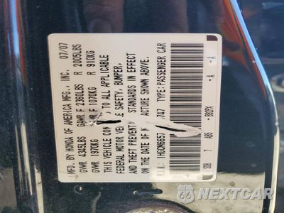 Zdjęcie 12 z 12 samochodu: 2007 HONDA ACCORD EX VIN:1HGCM66577A098747 - miniatura