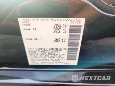Zdjęcie 12 z 12 samochodu: 2019 NISSAN ALTIMA SR VIN:1N4BL4CV0KN316055 - miniatura