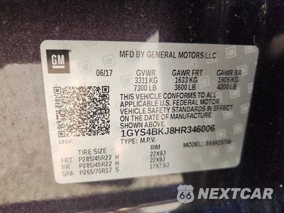 Zdjęcie 13 z 13 samochodu: 2017 CADILLAC ESCALADE LUXURY VIN:1GYS4BKJ8HR346006 - miniatura
