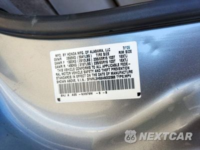 Zdjęcie 13 z 13 samochodu: 2010 HONDA ODYSSEY EXL VIN:5FNRL3H68AB002588 - miniatura