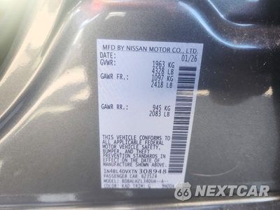 Zdjęcie 12 z 12 samochodu: 2026 NISSAN ALTIMA SV VIN:1N4BL4DVXTN308948 - miniatura