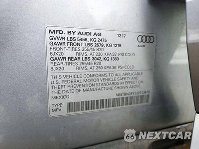 Zdjęcie 13 z 13 samochodu: 2018 AUDI Q5 PREMIUM PLUS VIN:WA1BNAFY7J2113473 - miniatura