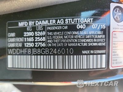 Zdjęcie 12 z 12 samochodu: 2016 MERCEDES-BENZ E 350 4MATIC VIN:WDDHF8JB8GB246010 - miniatura