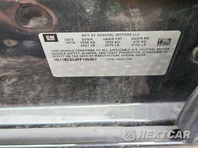 Zdjęcie 12 z 12 samochodu: 2015 CHEVROLET MALIBU LS VIN:1G11B5SL9FF195467 - miniatura