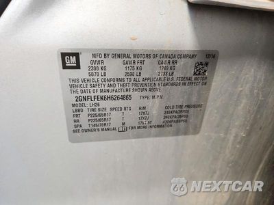 Zdjęcie 13 z 13 samochodu: 2017 CHEVROLET EQUINOX LT VIN:2GNFLFEK6H6264865 - miniatura