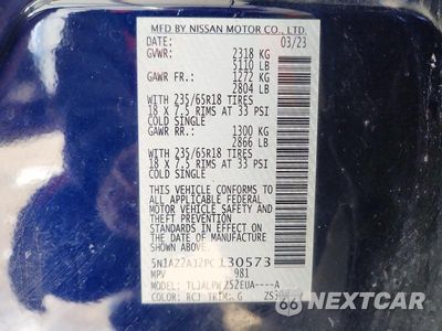 Zdjęcie 13 z 14 samochodu: 2023 NISSAN MURANO S VIN:5N1AZ2AJ2PC130573 - miniatura
