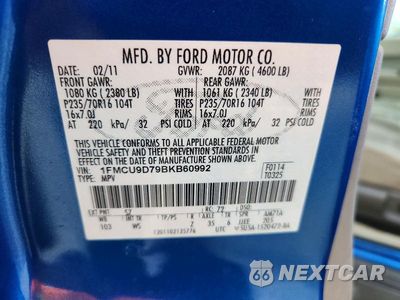 Zdjęcie 14 z 14 samochodu: 2011 FORD ESCAPE XLT VIN:1FMCU9D79BKB60992 - miniatura