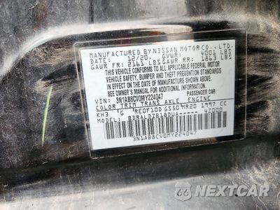 Zdjęcie 12 z 12 samochodu: 2021 NISSAN SENTRA SV VIN:3N1AB8CV0MY224047 - miniatura