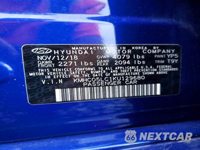 Zdjęcie 12 z 12 samochodu: 2019 HYUNDAI IONIQ LIMITED VIN:KMHC05LC1KU129680 - miniatura