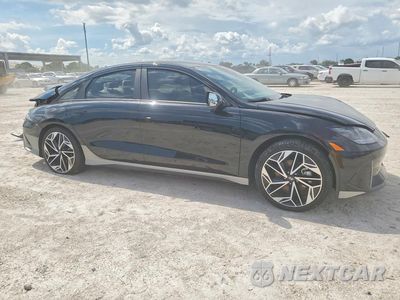Czwarte zdjęcie samochodu z boku: 2025 HYUNDAI IONIQ 6 SEL VIN:KMHM34ACXSA115545 - miniatura