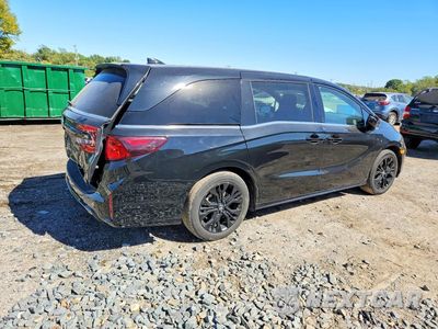 Trzecie zdjęcie samochodu z tyłu: 2025 HONDA ODYSSEY SPORT-L VIN:5FNRL6H77SB073521 - miniatura