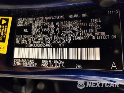 Zdjęcie 13 z 13 samochodu: 2011 TOYOTA HIGHLANDER LIMITED VIN:5TDDK3EH0BS054085 - miniatura