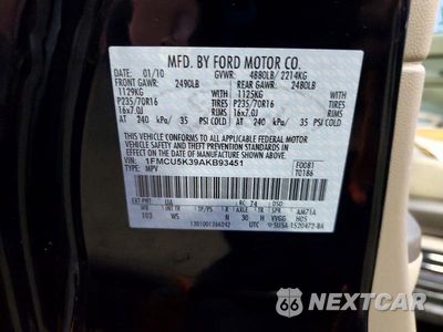 Zdjęcie 13 z 13 samochodu: 2010 FORD ESCAPE HYBRID VIN:1FMCU5K39AKB93451 - miniatura