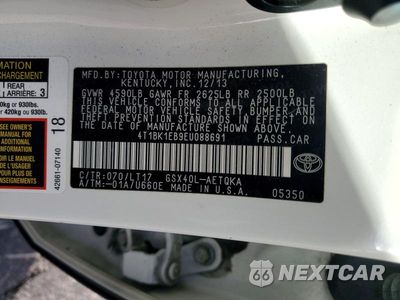 Zdjęcie 12 z 12 samochodu: 2014 TOYOTA AVALON XLE TOURING VIN:4T1BK1EB9EU088691 - miniatura