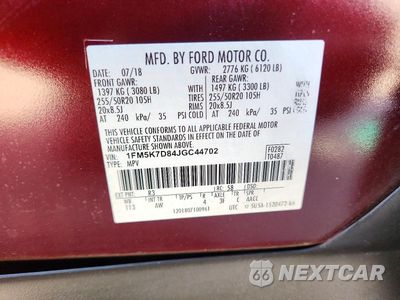 Zdjęcie 13 z 13 samochodu: 2018 FORD EXPLORER XLT VIN:1FM5K7D84JGC44702 - miniatura
