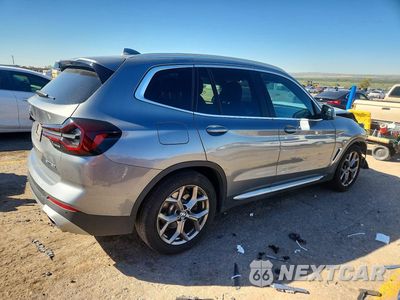 Trzecie zdjęcie samochodu z tyłu: 2023 BMW X3 SDRIVE30I VIN:5UX43DP00P9S20328 - miniatura