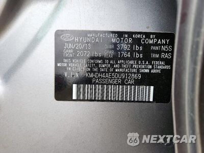 Zdjęcie 12 z 12 samochodu: 2013 HYUNDAI ELANTRA GLS VIN:KMHDH4AE5DU912869 - miniatura