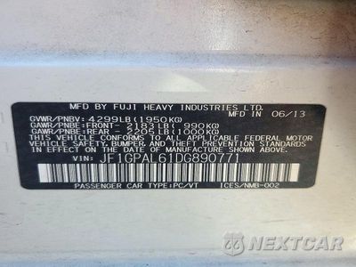 Zdjęcie 12 z 12 samochodu: 2013 SUBARU IMPREZA SPORT PREMIUM VIN:JF1GPAL61DG890771 - miniatura