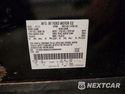 Zdjęcie 14 z 14 samochodu: 2016 FORD EXPLORER VIN:1FM5K8B80GGB86590 - miniatura
