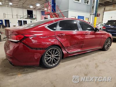 Trzecie zdjęcie samochodu z tyłu: 2018 GENESIS G80 SPORT VIN:KMHGN4JBXJU219027 - miniatura