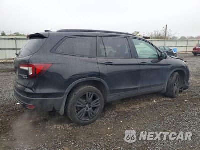 Trzecie zdjęcie samochodu z tyłu: 2021 HONDA PILOT BLACK VIN:5FNYF6H7XMB044603 - miniatura