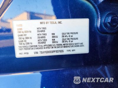 Zdjęcie 14 z 14 samochodu: 2023 TESLA MODEL Y VIN:7SAYGDEE8PF937655 - miniatura