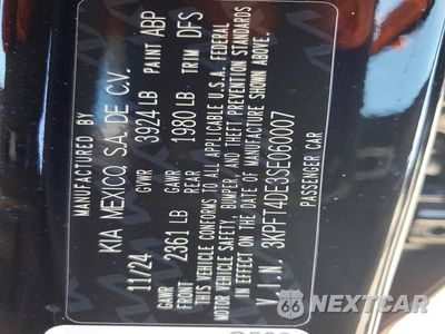 Zdjęcie 12 z 12 samochodu: 2025 KIA K4 LXS VIN:3KPFT4DE3SE060007 - miniatura