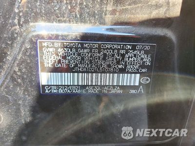 Zdjęcie 12 z 12 samochodu: 2020 LEXUS IS 300 PREMIUM VIN:JTHDA1D21L5107810 - miniatura