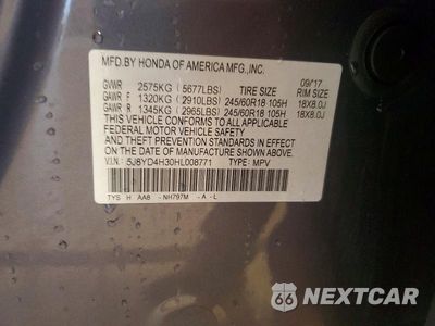Zdjęcie 13 z 13 samochodu: 2017 ACURA MDX VIN:5J8YD4H30HL008771 - miniatura