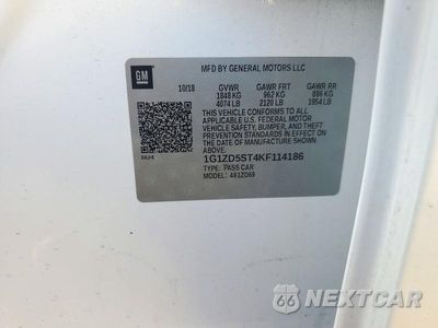 Zdjęcie 12 z 12 samochodu: 2019 CHEVROLET MALIBU LT VIN:1G1ZD5ST4KF114186 - miniatura