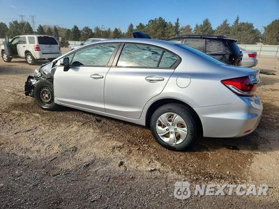 Drugie zdjęcie samochodu z przodu: 2015 HONDA CIVIC LX VIN:19XFB2F59FE104697 - miniatura