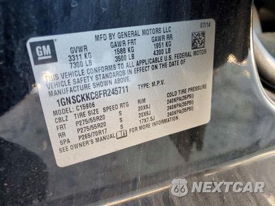 Zdjęcie 13 z 13 samochodu: 2015 CHEVROLET SUBURBAN C1500 LTZ VIN:1GNSCKKC8FR245711 - miniatura