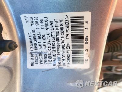 Zdjęcie 12 z 12 samochodu: 2018 HONDA CIVIC EX VIN:2HGFC2F77JH506991 - miniatura