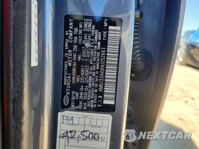 Zdjęcie 12 z 12 samochodu: 2017 HYUNDAI TUCSON SE VIN:KM8J33A4XHU252661 - miniatura