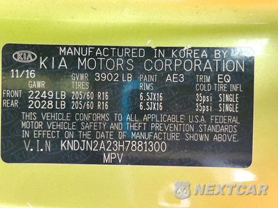 Zdjęcie 13 z 13 samochodu: 2017 KIA SOUL BASE VIN:KNDJN2A23H7881300 - miniatura