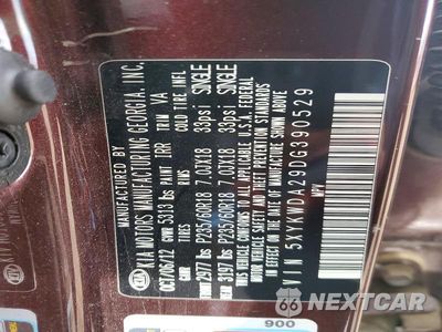 Zdjęcie 14 z 14 samochodu: 2013 KIA SORENTO SX VIN:5XYKWDA29DG390529 - miniatura