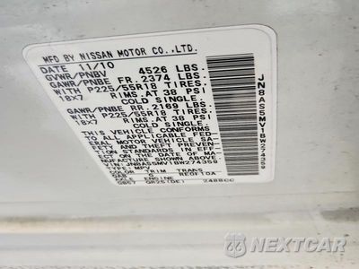 Zdjęcie 13 z 13 samochodu: 2011 NISSAN ROGUE S VIN:JN8AS5MV1BW274359 - miniatura