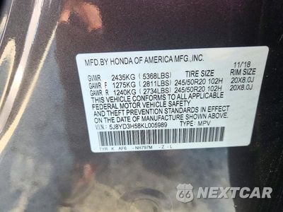 Zdjęcie 14 z 14 samochodu: 2019 ACURA MDX TECHNOLOGY VIN:5J8YD3H58KL005989 - miniatura