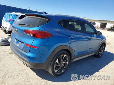 Trzecie zdjęcie samochodu z tyłu: 2021 HYUNDAI TUCSON SPORT VIN:KM8J33AL3MU309607 - miniatura