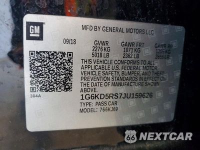 Zdjęcie 13 z 13 samochodu: 2018 CADILLAC CT6 LUXURY VIN:1G6KD5RS7JU159626 - miniatura