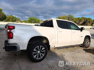 Trzecie zdjęcie samochodu z tyłu: 2021 CHEVROLET SILVERADO C1500 LT VIN:3GCPWCED9MG111142 - miniatura