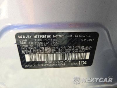 Zdjęcie 12 z 12 samochodu: 2018 MITSUBISHI MIRAGE G4 ES VIN:ML32F3FJ6JHF04599 - miniatura