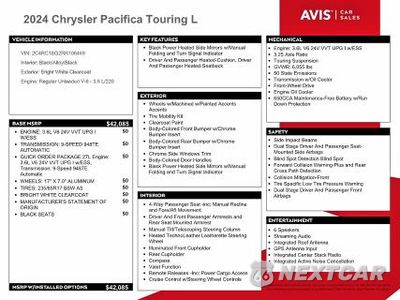 Zdjęcie 13 z 14 samochodu: 2024 CHRYSLER PACIFICA TOURING L VIN:2C4RC1BG2RR106449 - miniatura