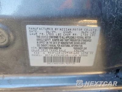 Zdjęcie 13 z 13 samochodu: 2024 NISSAN VERSA S VIN:3N1CN8DV0RL909734 - miniatura