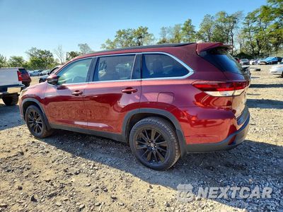 Drugie zdjęcie samochodu z przodu: 2019 TOYOTA HIGHLANDER SE VIN:5TDJZRFH5KS601609 - miniatura