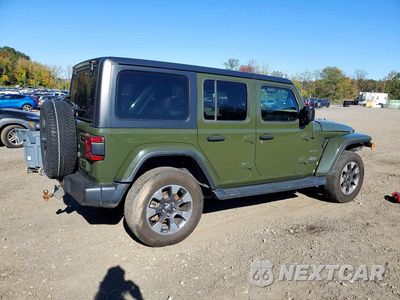 Trzecie zdjęcie samochodu z tyłu: 2021 JEEP WRANGLER UNLIMITED SAHARA VIN:1C4HJXEG0MW614788 - miniatura