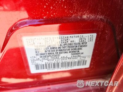 Zdjęcie 12 z 12 samochodu: 2018 NISSAN SENTRA SV VIN:3N1AB7APXJY336767 - miniatura