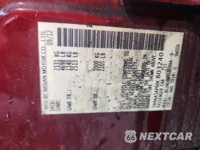 Zdjęcie 12 z 12 samochodu: 2013 NISSAN MAXIMA 3.5 S VIN:1N4AA5AP6DC803240 - miniatura
