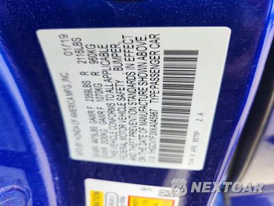 Zdjęcie 12 z 12 samochodu: 2019 HONDA ACCORD SPORT VIN:1HGCV1F3XKA045967 - miniatura